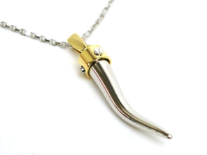 楽天市場】ドルチェ＆ガッバーナ ネックレスシルバーコルノ×ビス打ち