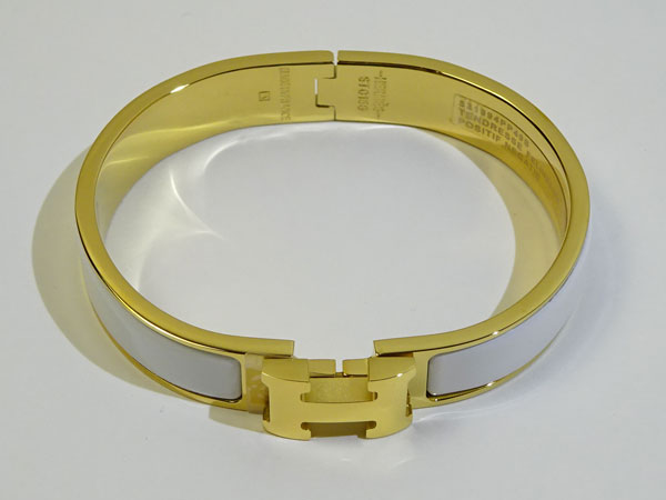 楽天市場】エルメス バングル ブレスレット クリックH ホワイト GM