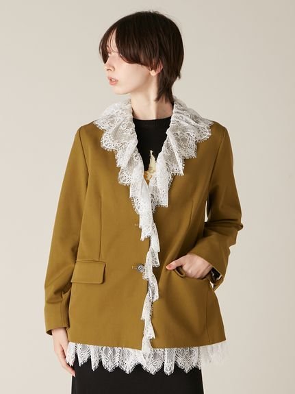 FURFUR｜パデットボウタイワークブルゾン | Rakuten Fashion(楽天