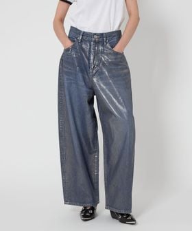 ASTRAET＞コーティング BIG バルーンデニムパンツ UNISEX