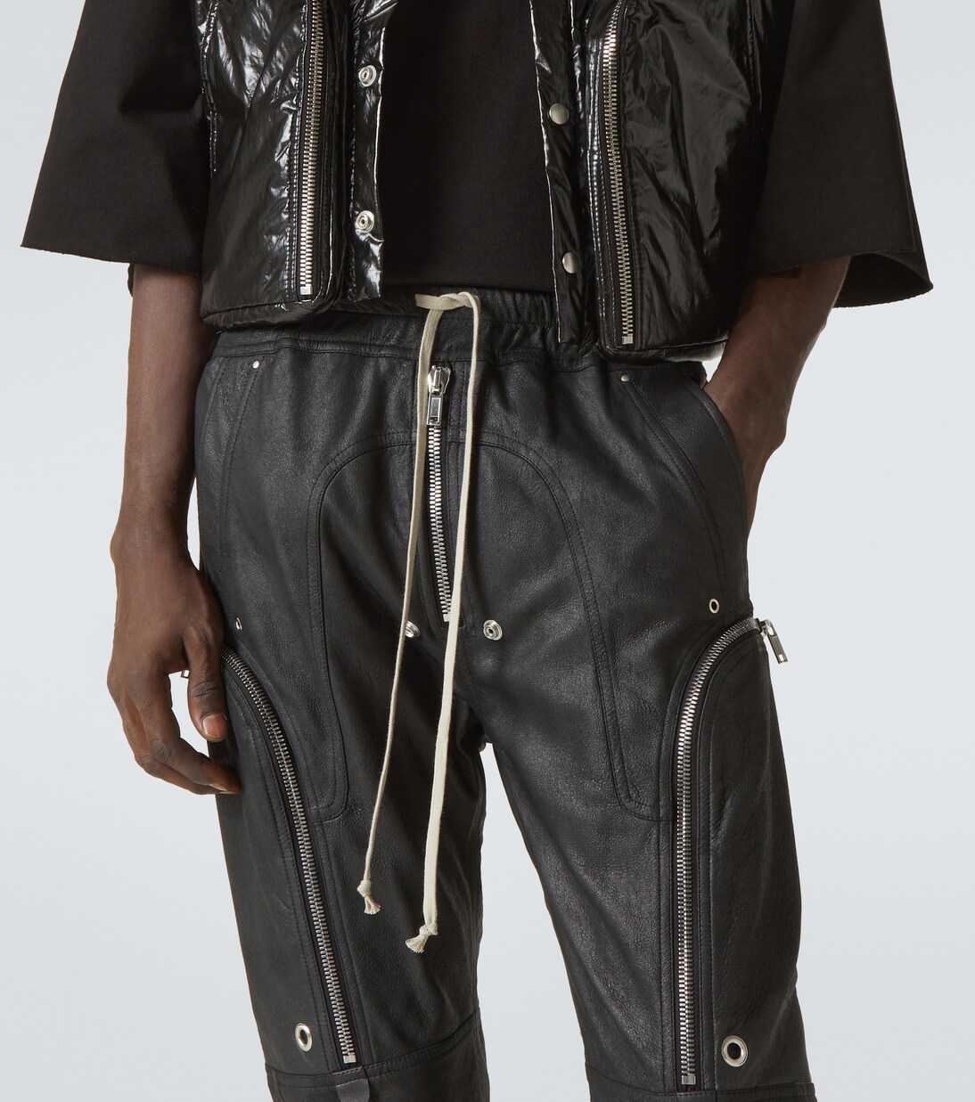 Bauhaus leather cargo pants in black - Rick Owens | Mytheresa