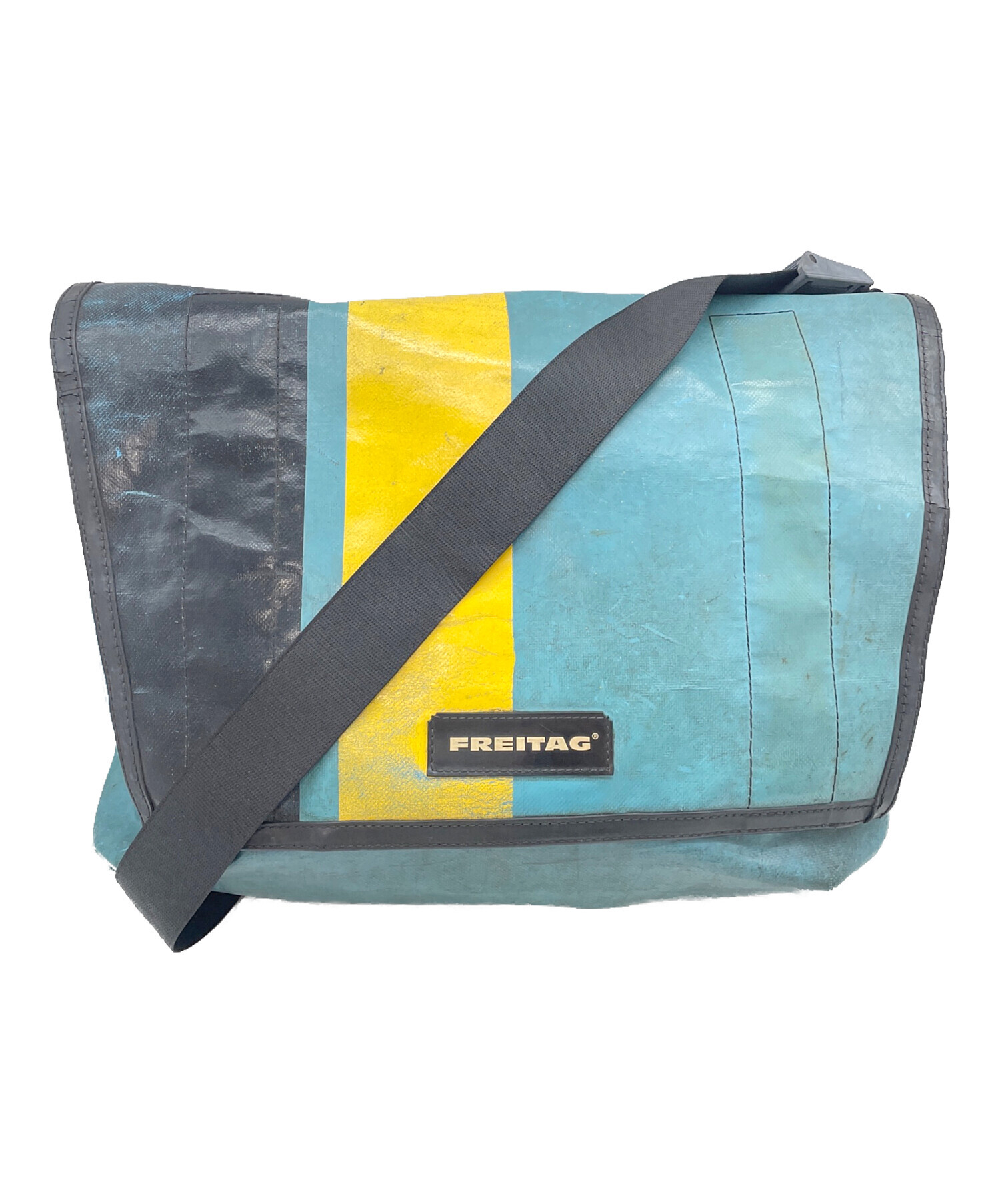 人気 FREITAG F304 MOSSメッセンジャーバッグ ブルーイエロー 人気