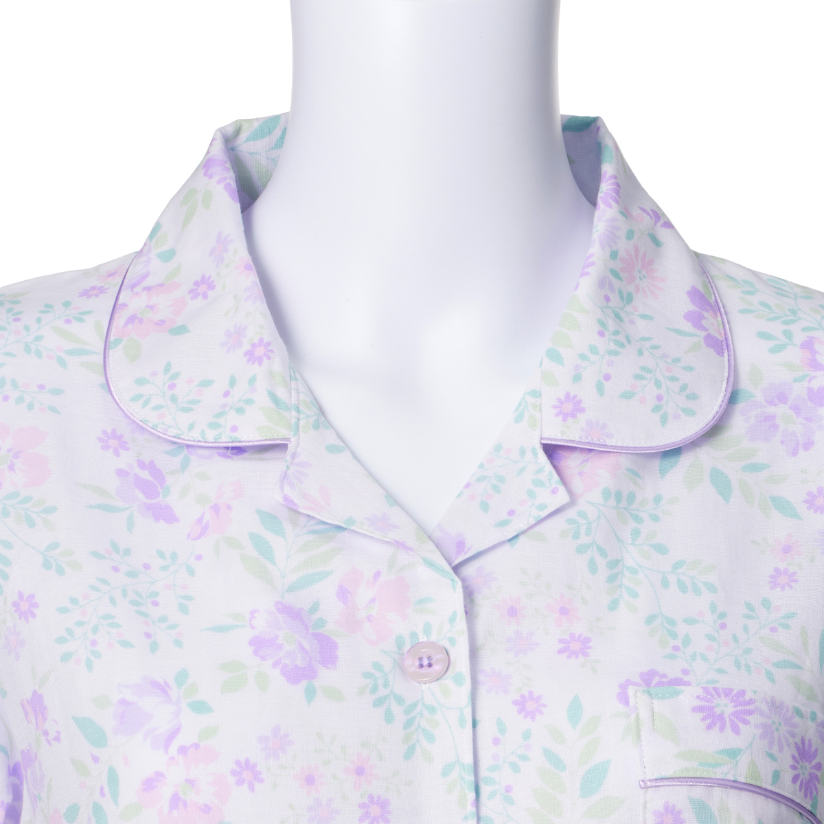 眠サポ二重ガーゼボタニカル花柄パジャマ | かぜとゆきオンラインショップ