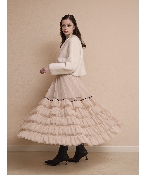 EIMY ISTOIRE（エイミーイストワール） スカート チュールティアード