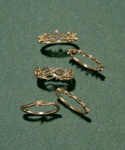 NOJESS（ノジェス） 指輪 リング K10ダイヤモンドピンキーリング