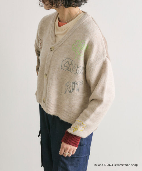 ear PAPILLONNER（イア パピヨネ） カーディガン 「SESAME STREET