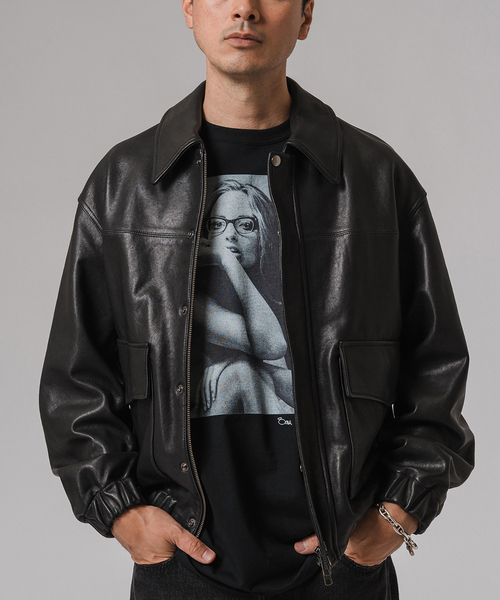 EDIFICE（エディフィス） 革ジャン ライダース A2 レザーショート