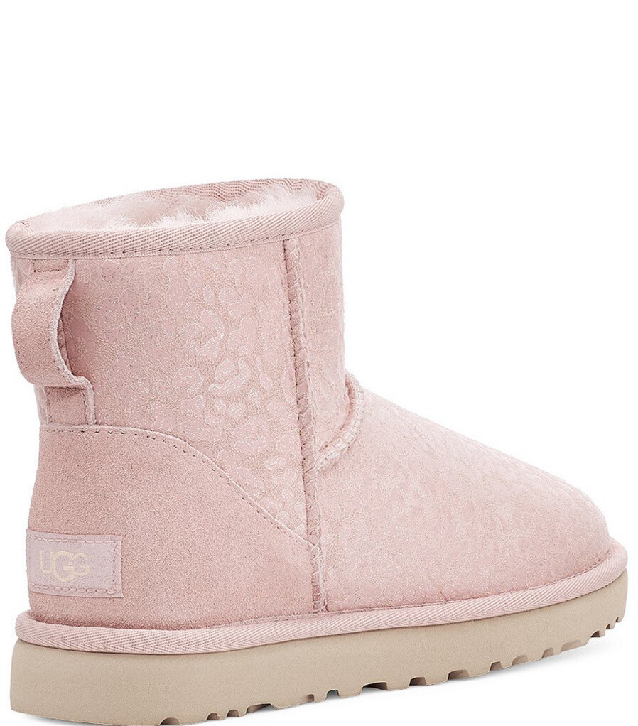 RARE NWT+ Box UGG Australia Women's 8 Classic Mini Snow Leopard