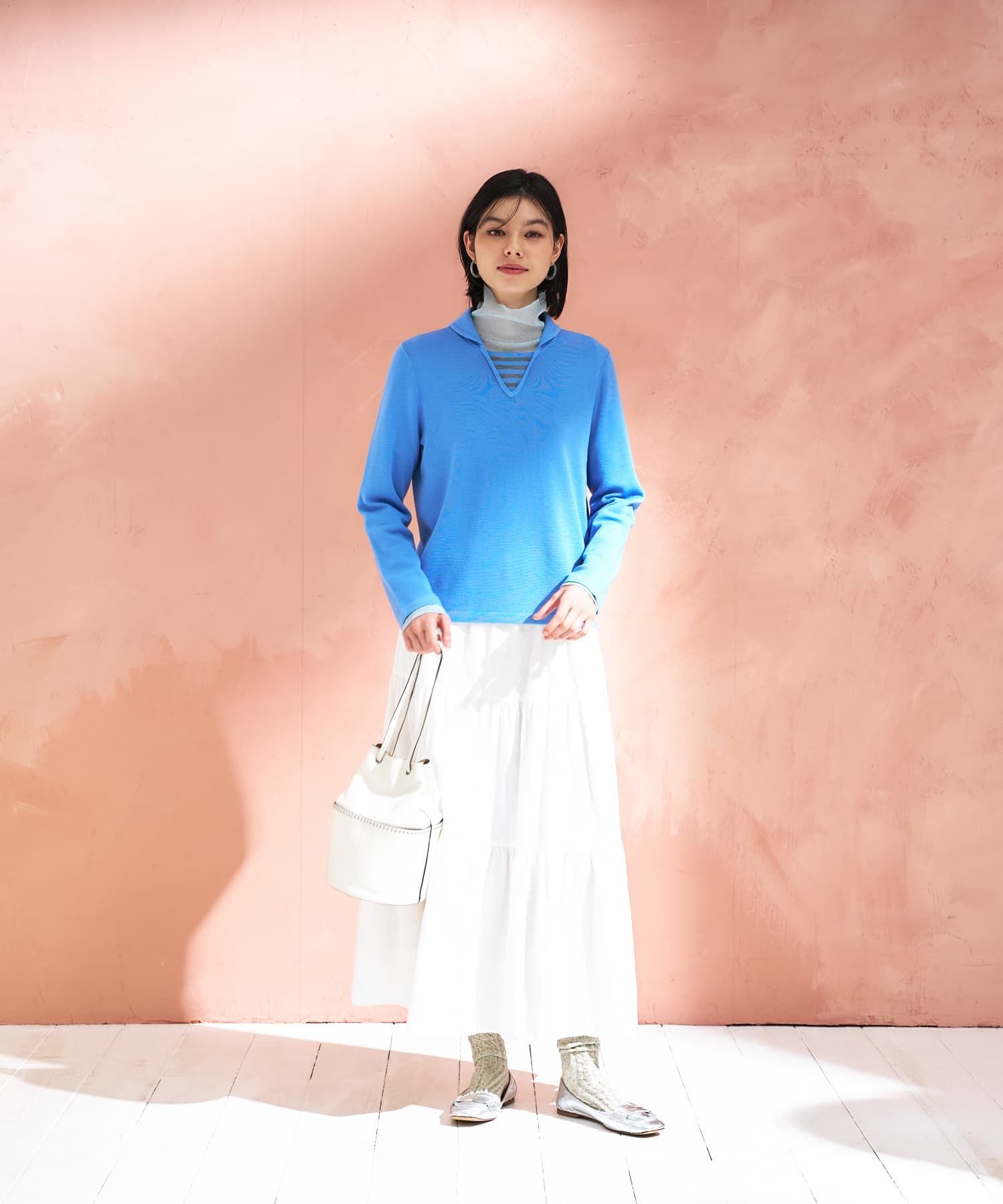 切替ラウンドカラーニット【CoC by CARA O CRUZ】|キャラ・オ・クルス