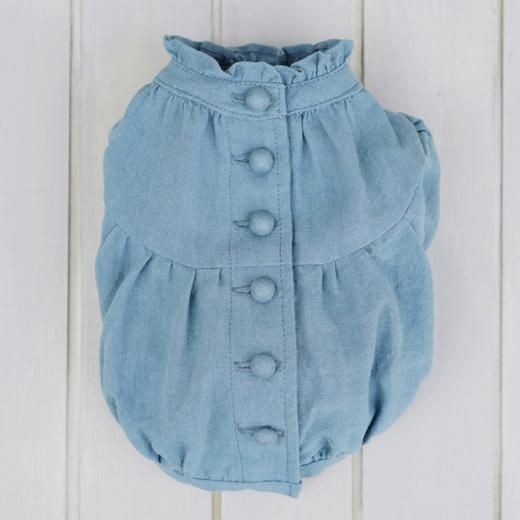 フレンチギャザーブラウス(AG) - 「ブルーブルーブルー blue bleu