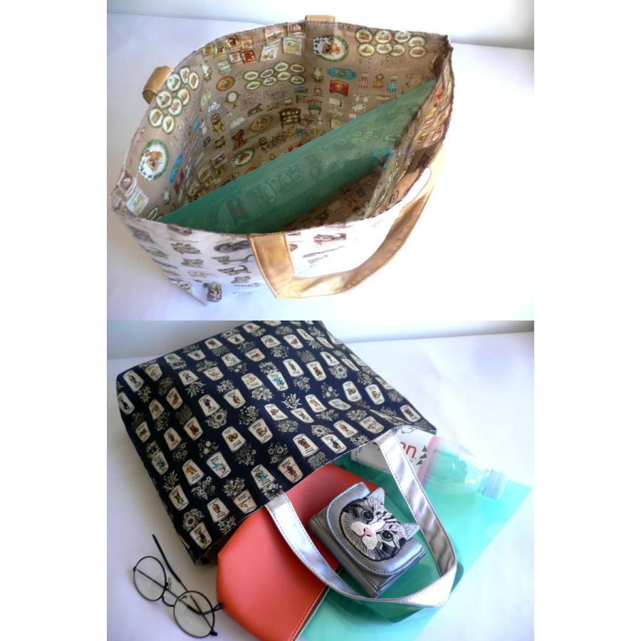 yukiemon ユキエモン バッグ リバーシブル A4 トートバッグ エコバッグ