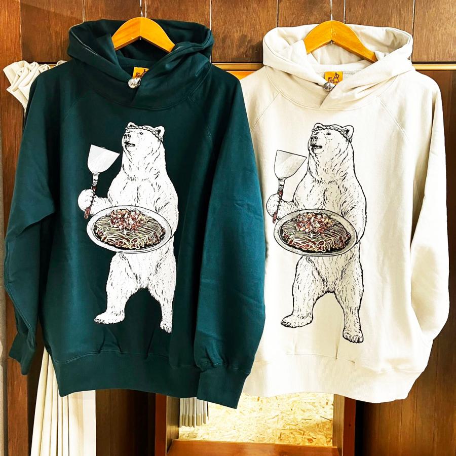 go slow caravan（ゴースローキャラバン） 熊 空紡糸 裏毛 お好み焼き