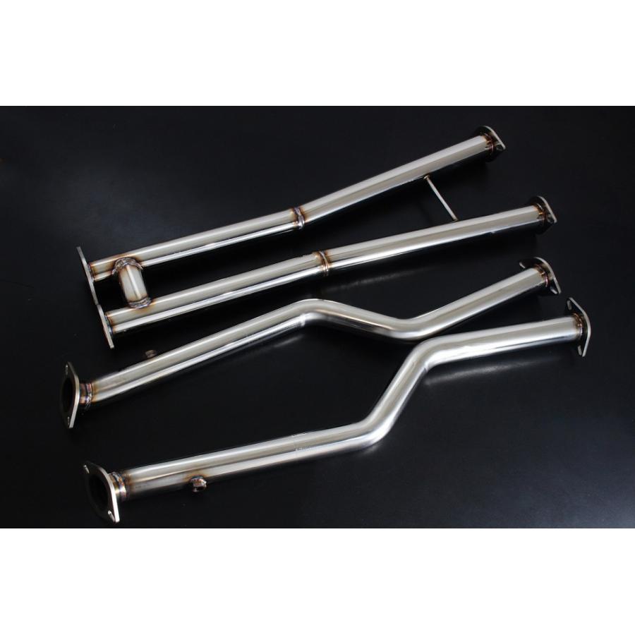 スリーキャッツ製 GSC10 RC350 底上げ 中間パイプ ストレート マフラー