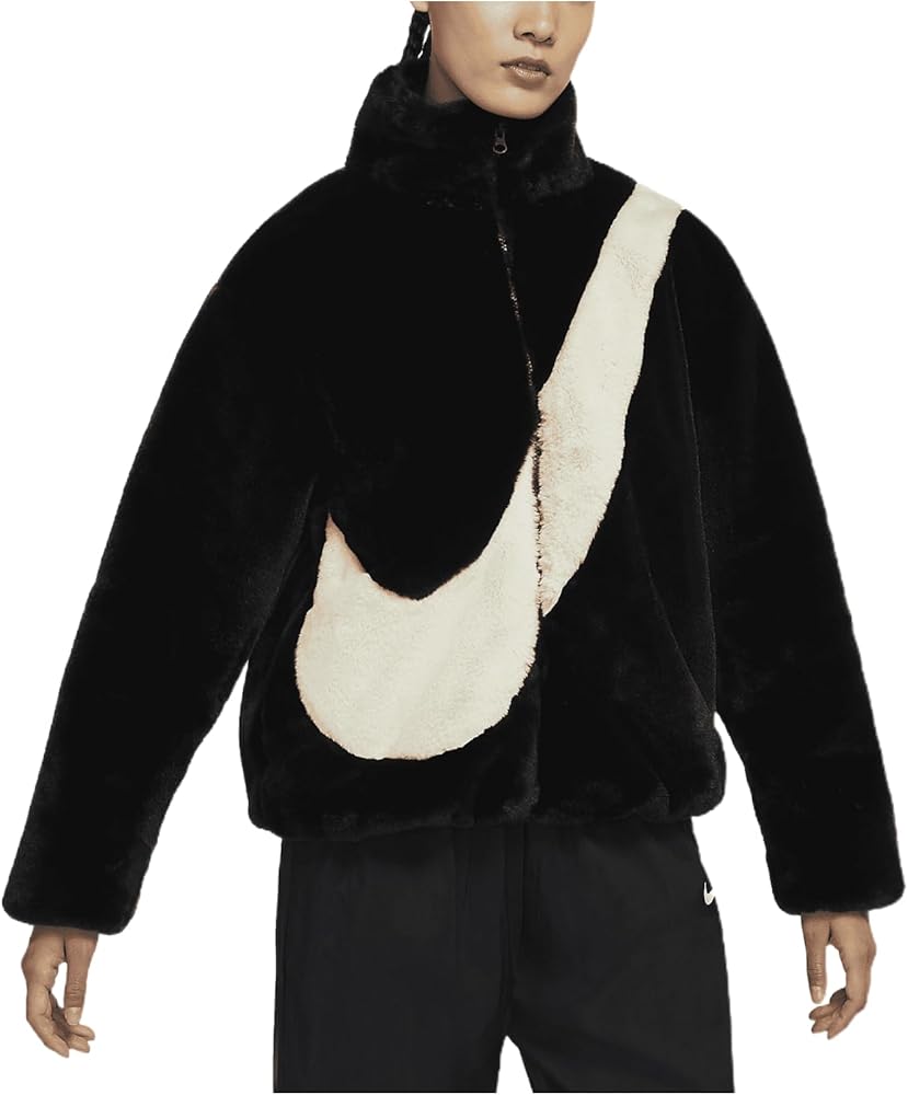 Amazon.com: Nike Sportswear Plush Faux Fur Teddy Sherpa Jacket