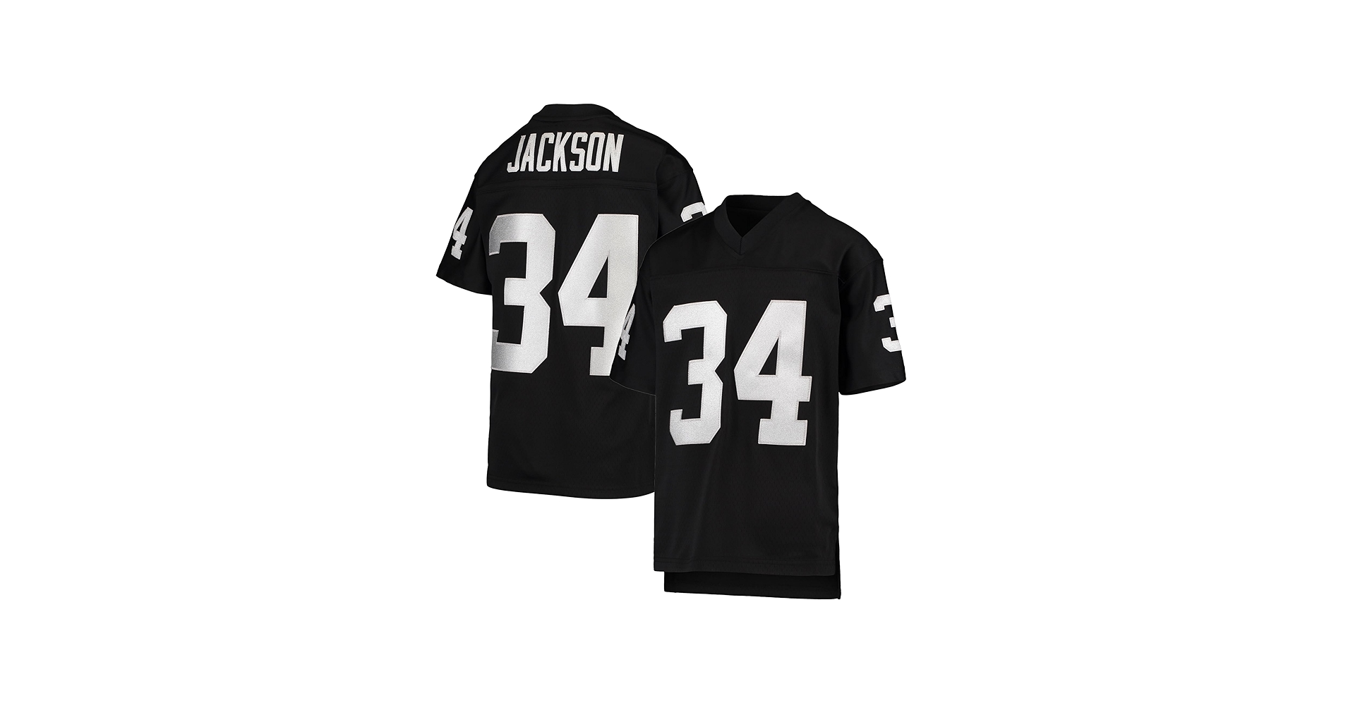 Amazon.com: Bo Jackson Las Vegas Raiders #34 Camiseta negra para