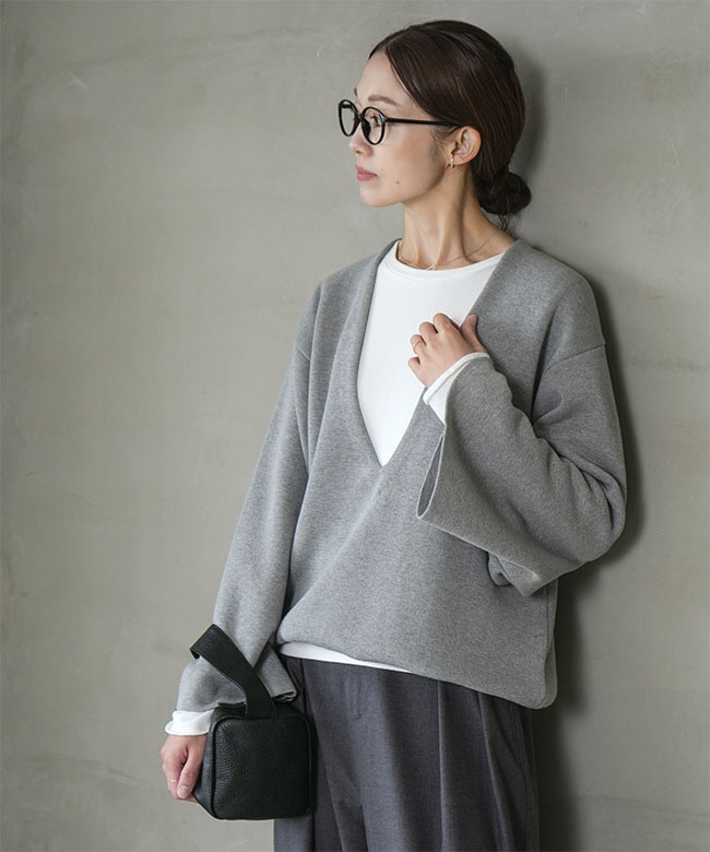 ◇[SMA-PL-CTL]SOLAMONAT(ソラモナ) ミニ裏毛 ベーシッククルーネック