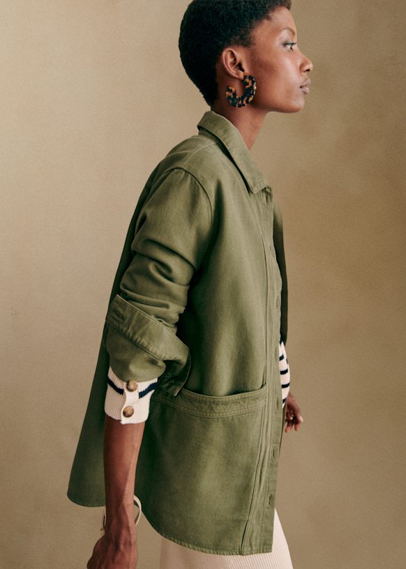 Will Jacket - Olive Green - Organic cotton - textile made from