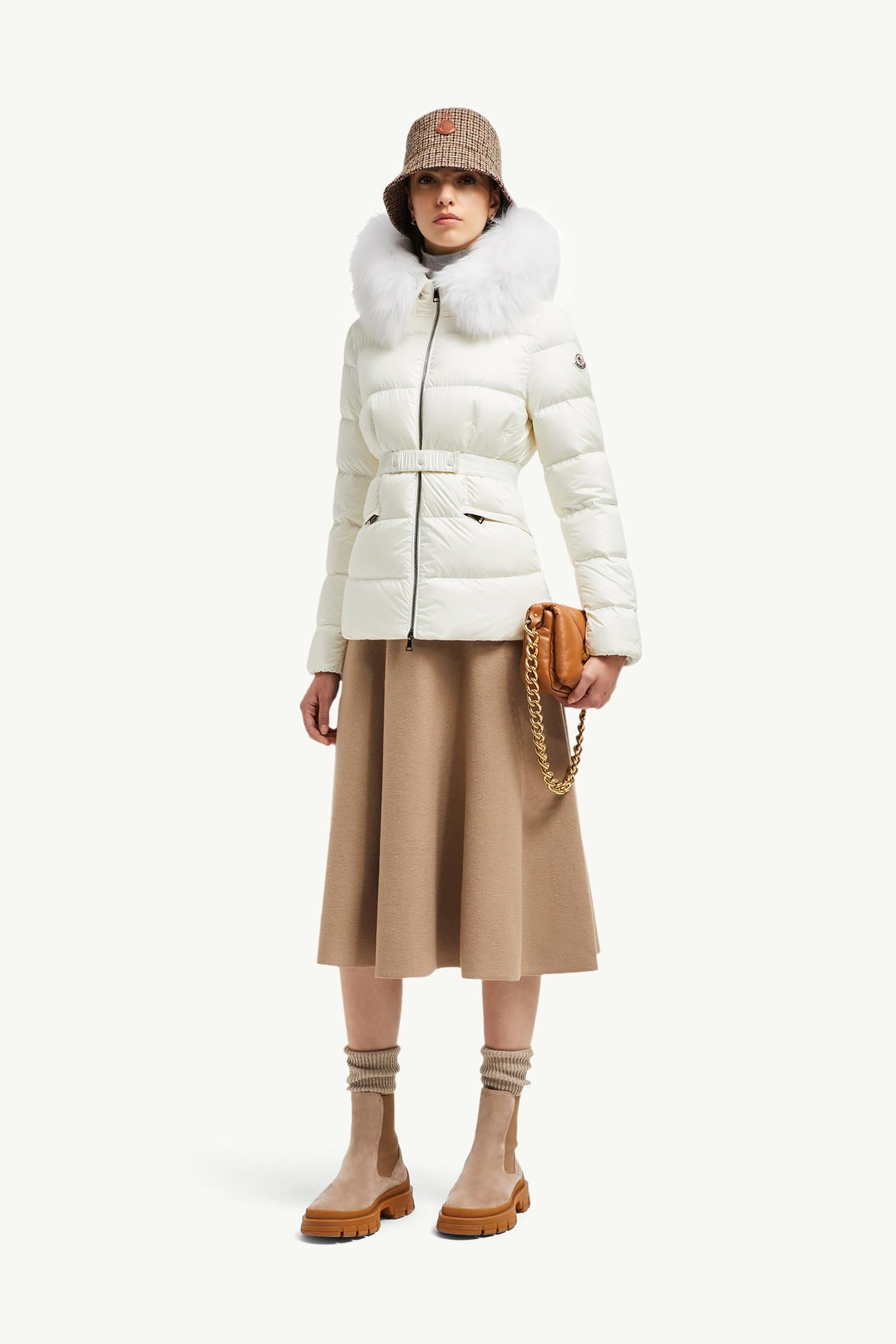 ホワイト Boedショートダウンジャケット : ショートダウンジャケット