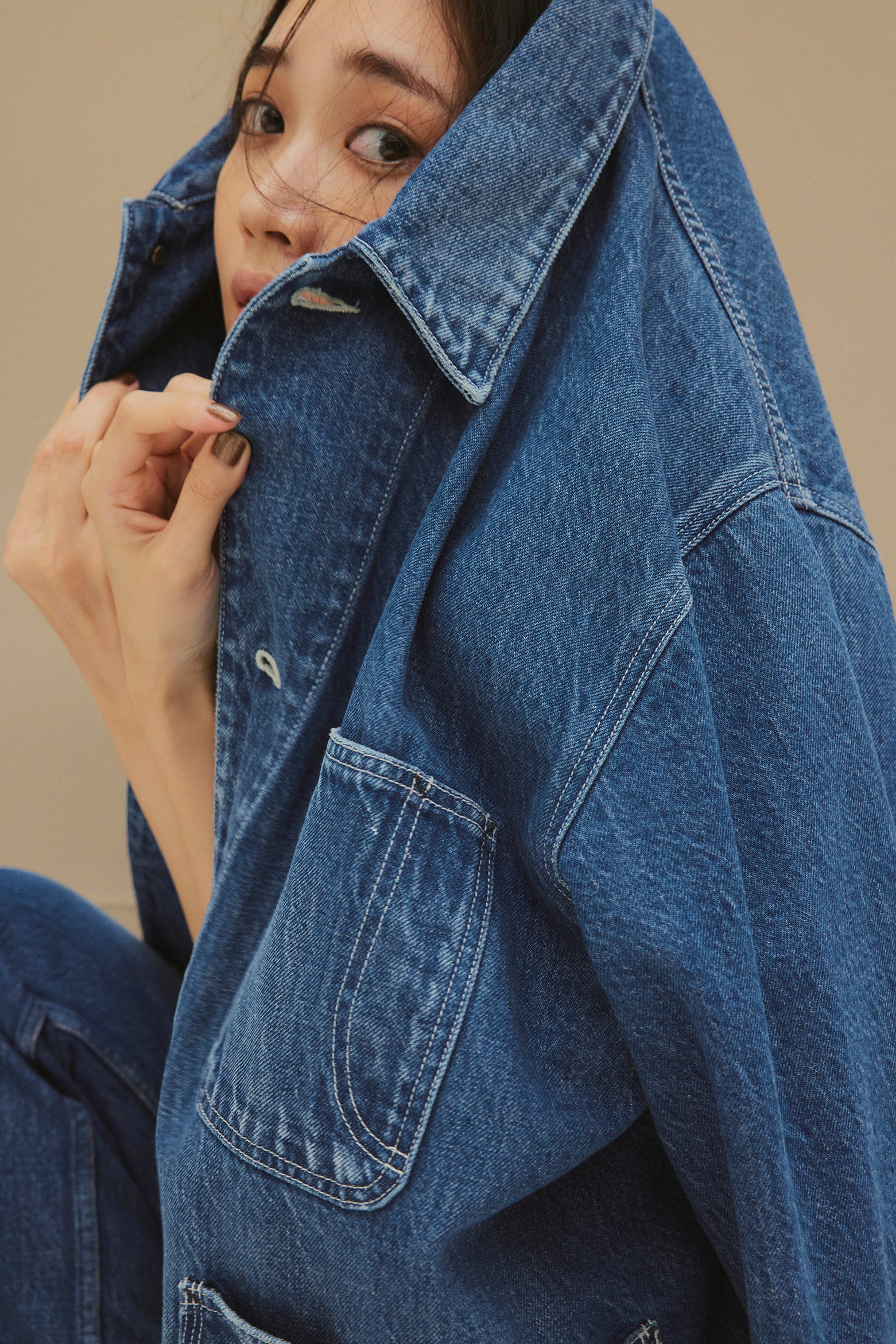 FRAY I.D 【RED CARD】コラボ♥︎チョアコート ブラック 【公式通販】