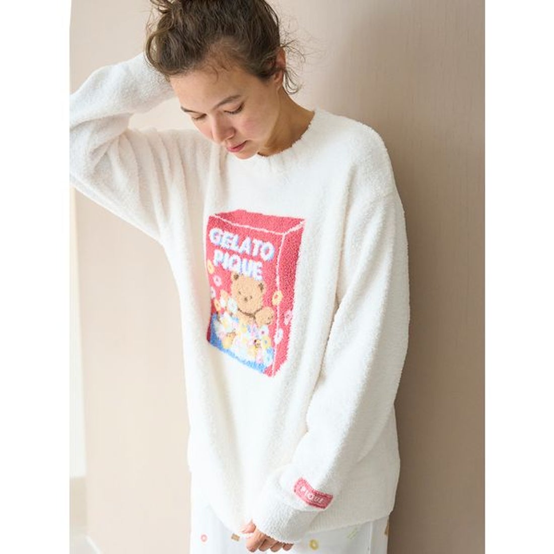 ジェラートピケ gelato pique ベビモコシリアルベアジャガードプル