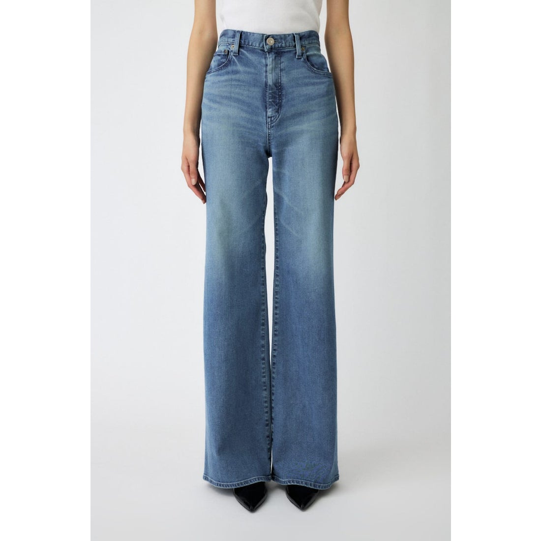 MOUSSY ADVANCED LONG LEG フレア BLU -ファッション通販 FASHION WALKER