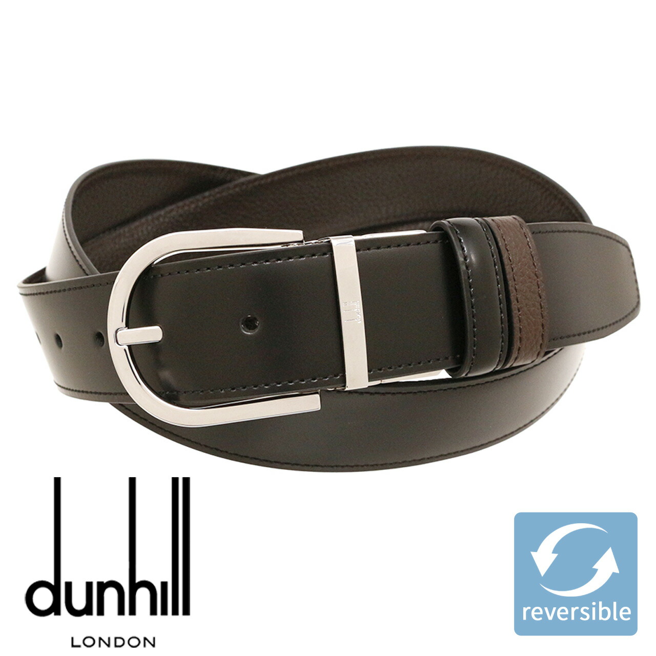 楽天市場】ダンヒル ベルト DUNHILL メンズベルト リバーシブル レザー