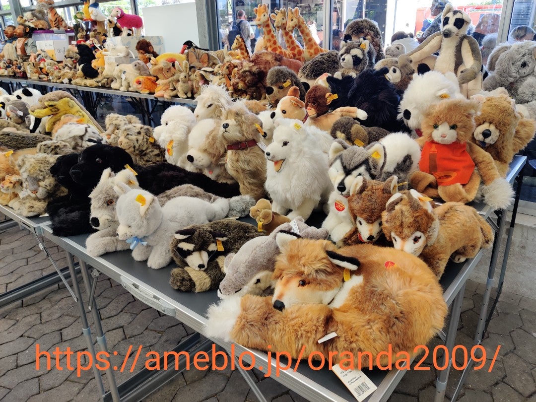 オランダ 蚤の市 犬 ぬいぐるみ シュタイフ オランダ 蚤の市 犬