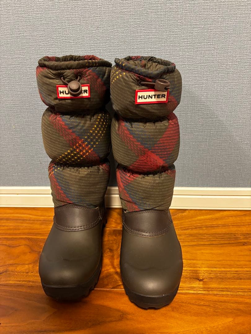 HUNTER スノーキルトチェック　24cm HUNTER スノーキルトチェック 24cm
