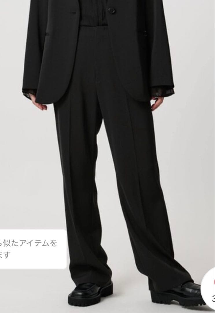 完売品　MARW UNITED ARROWS ツイルフレアパンツ　ブラック40 MARW UNITED ARROWS＞ツイル フレアパンツ