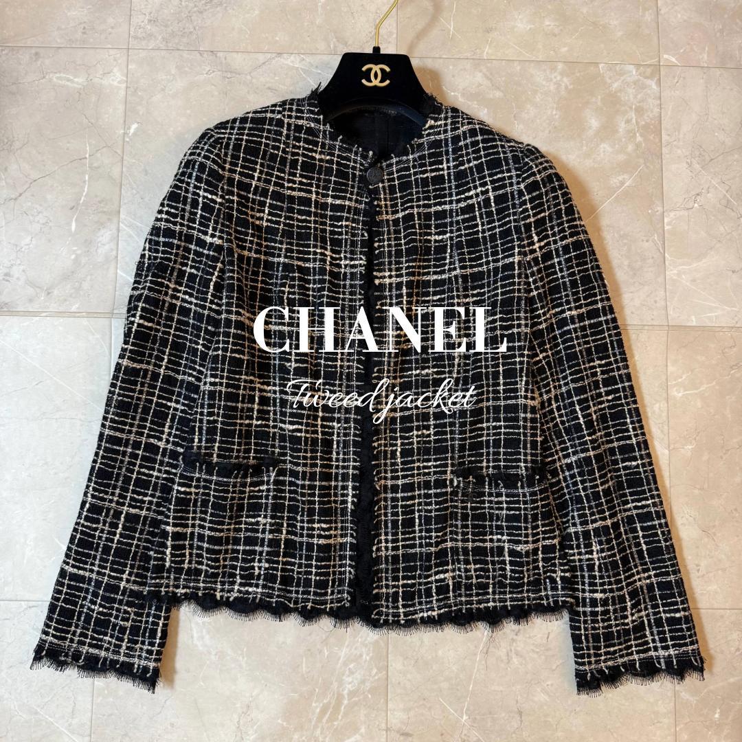 CHANEL ツイードジャケット ラメツイード レース 36 CHANEL - ☆CHANEL ツイードジャケットの通販 by マリーベル's shop