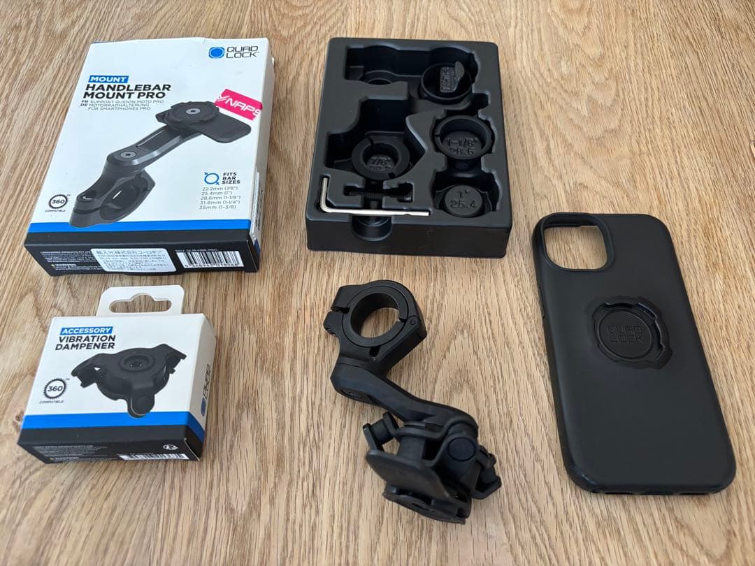 QUADLOCK HANDLEBAR MOUNT PRO クアッドロック Amazon.com: Quad Lock Motorcycle Handlebar Mount PRO Chrome