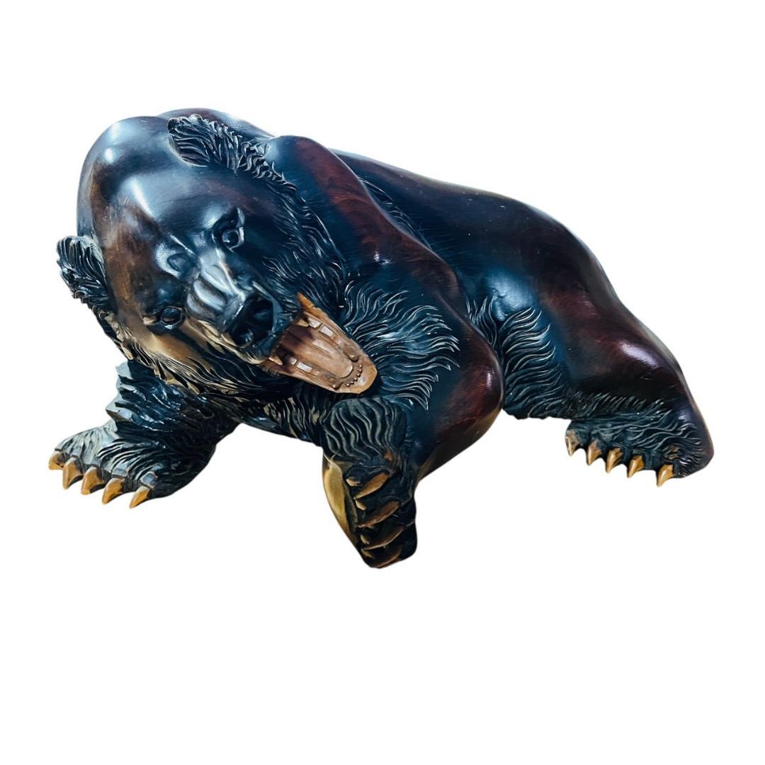 木彫り 熊 成田光雄 伝統工芸 アイヌ 八雲 レリーフ オブジェ 木彫り 熊 成田光雄 伝統工芸 アイヌ 八雲 レリーフ オブジェ - メルカリ