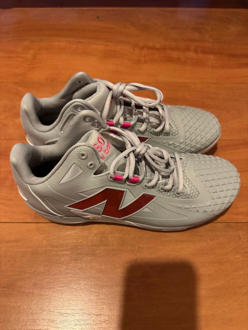 New Balance S01 スパイク グレー/ピンク 大谷翔平モデル ニューバランス 野球スパイク 埋め込み金具スパイク Ohtani 1 Metal