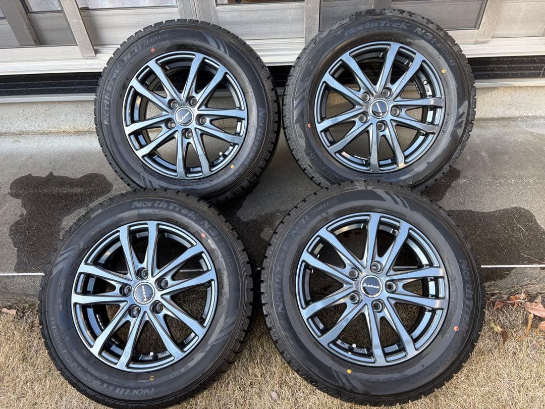 195/65R15 6J+43 5H PCD114.3スタッドレスホイールセット 195/65R15 6J+43 5H PCD114.3スタッドレスホイールセット - メルカリ