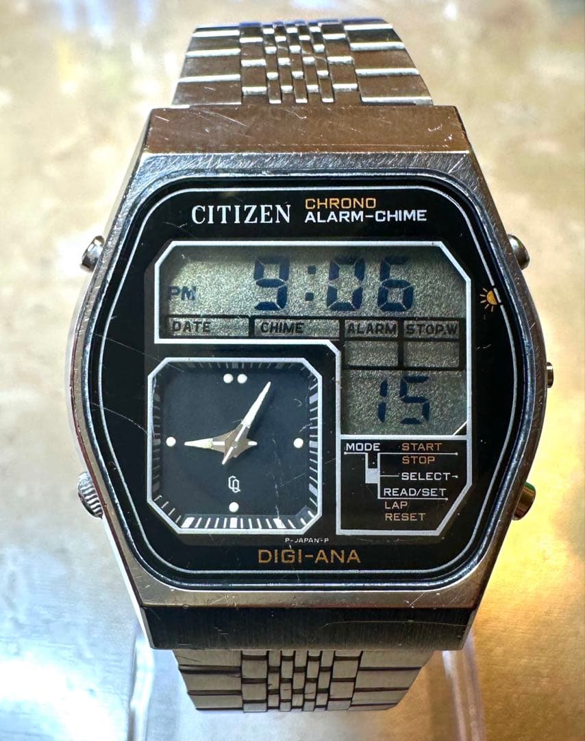 【稼働品】CITIZEN シチズン 850 クロノ DIGI-ANA デジアナ シチズンとANAのコラボ ウォッチ「CITIZEN ANA DIGI TEMP コックピット