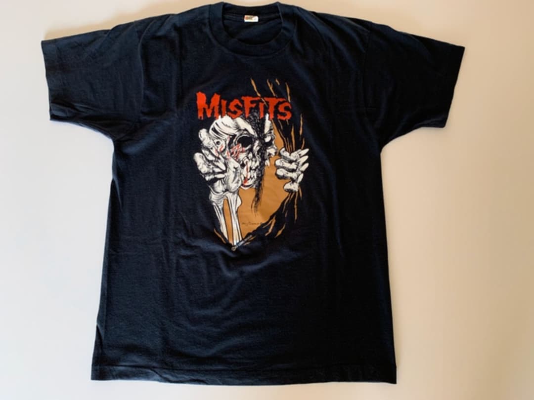 青リンゴ　90s misfits pushrod zedLongBeach Misfits Pushead Tee – ShirtsNThingsAZ