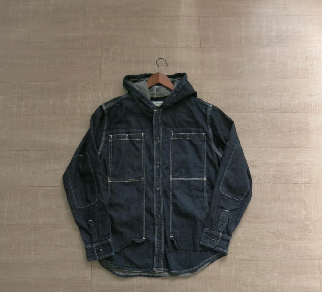 XL SASSAFRAS Feel Sun Bud Half デニムシャツ Feel Sun Bud Half(Oxford) / Red | SASSAFRAS（ササフラス） 通販