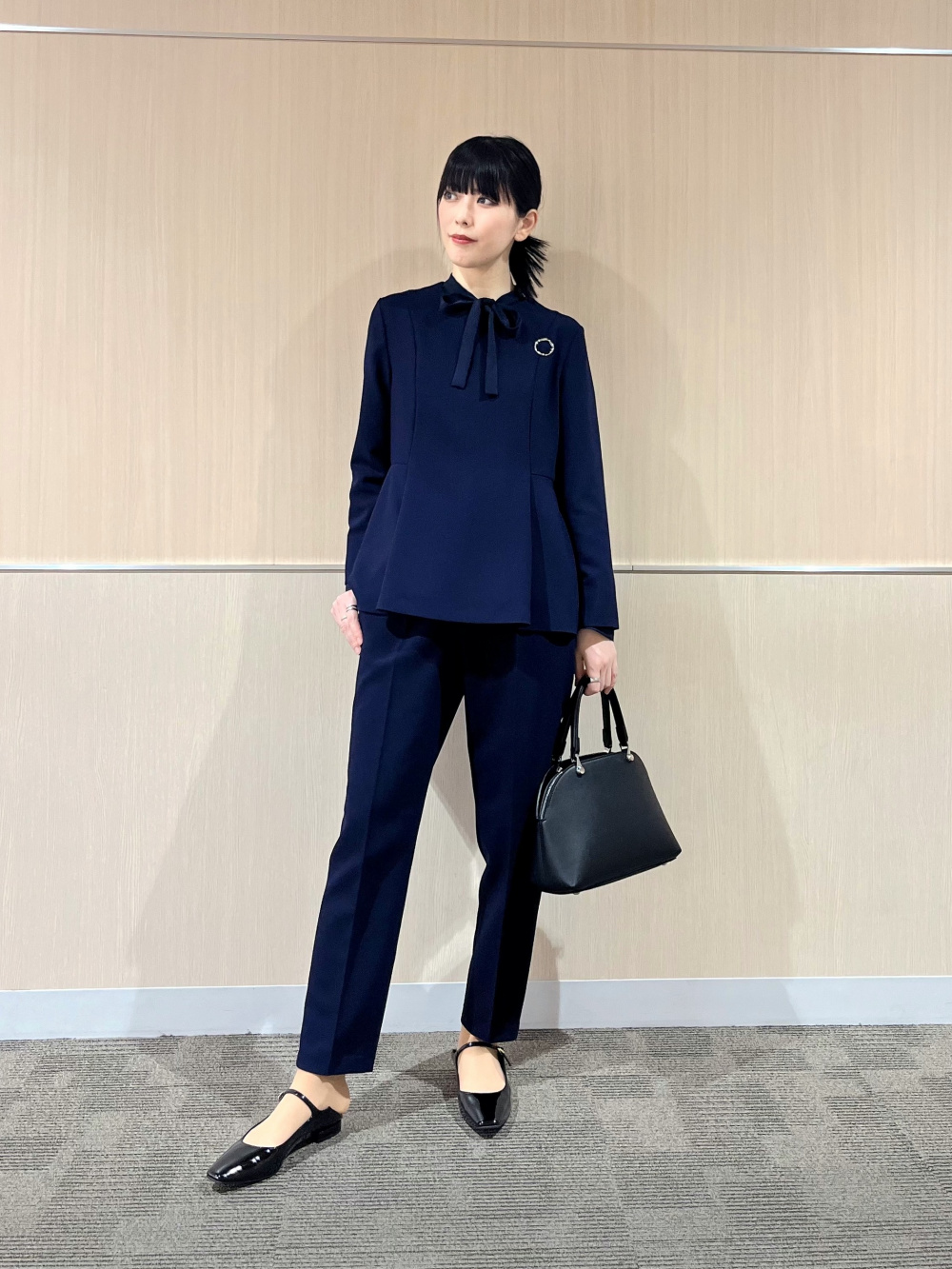 トリアセブレンドカラーレスジャケット、トリアセブレンドテーパード