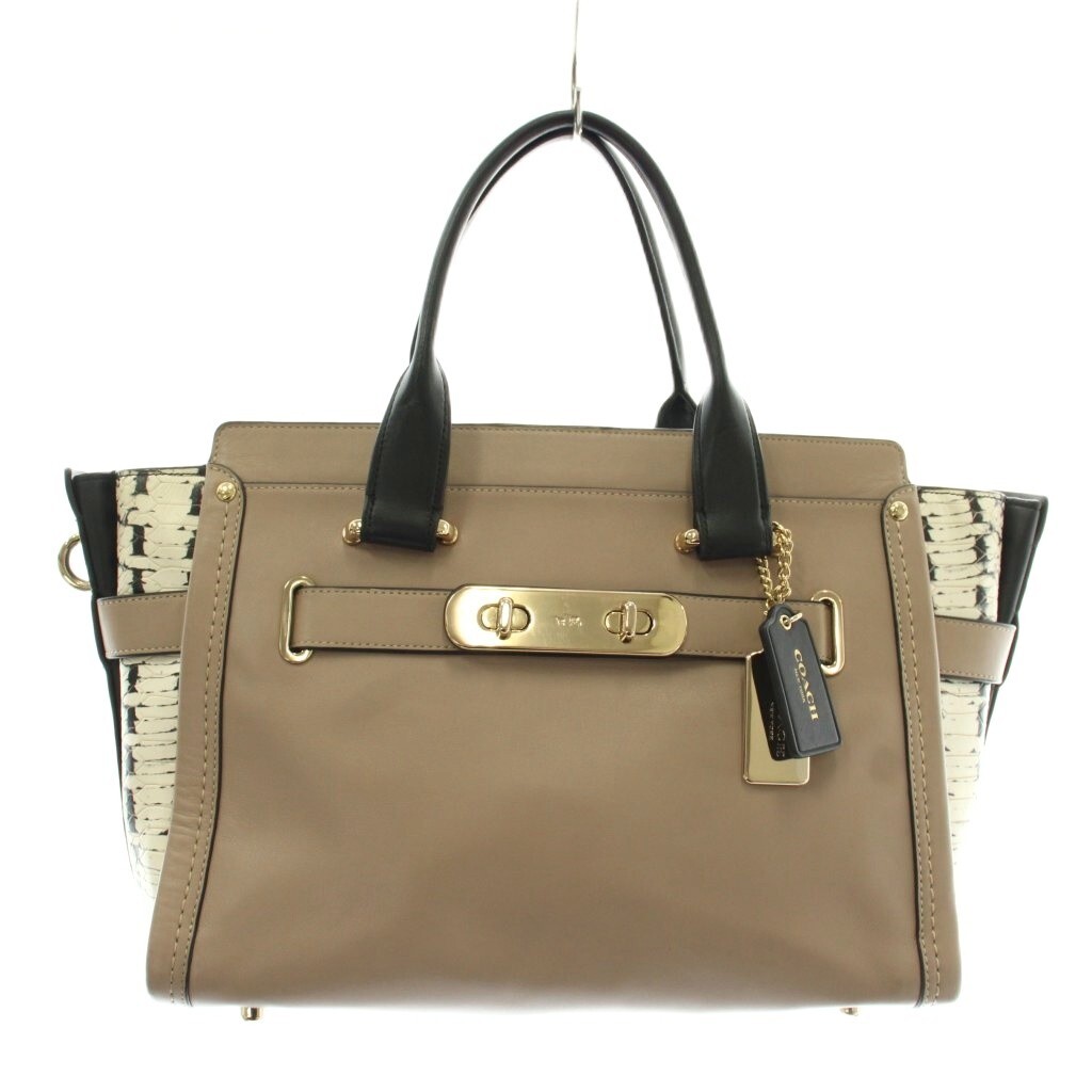 2026年最新】Yahoo!オークション -コーチ スワッガー キャリーオールの