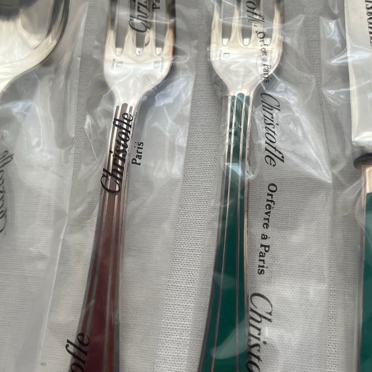 未使用品 クリストフル タリスマン 七宝 カトラリー ディナー