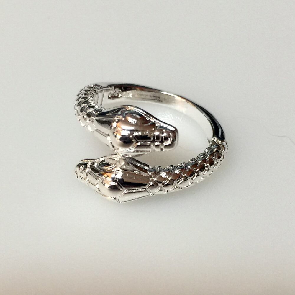 リング 指輪 スネークリング 双頭 蛇 スネーク ヘビ シルバー 幸運