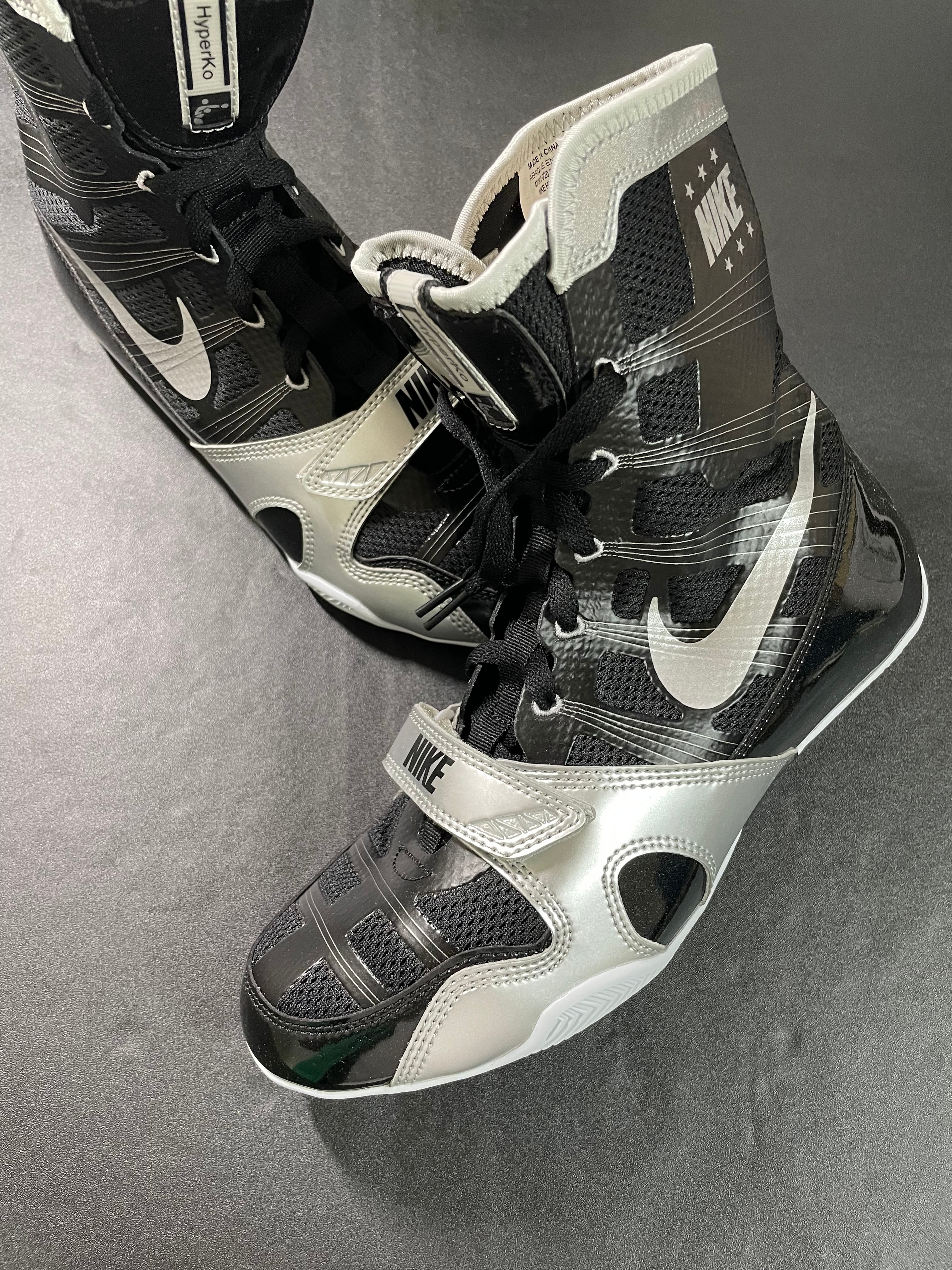 NIKE(ナイキ) ボクシングシューズ ハイパーKO/ブラック×シルバー