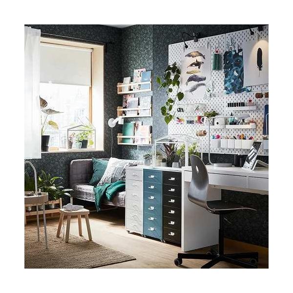 IKEA イケア 引き出しユニット キャスター付き ホワイト 白 28x69cm